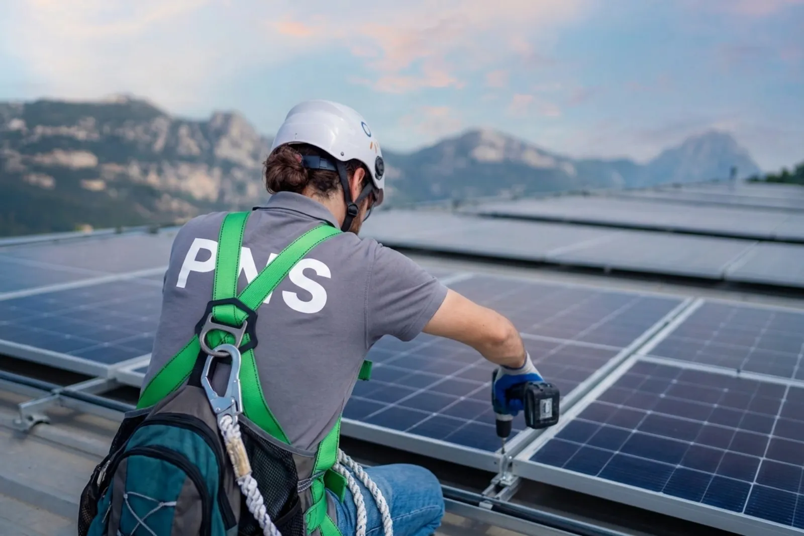 Installation de panneaux solaires